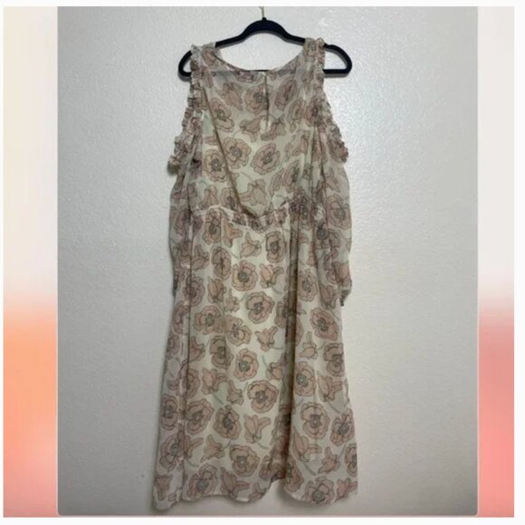 ⭐️ Sheer Maxi Floral Boho Peasant Hipster Hippie Chic Glam Elegant Classy Dress - Picture 1 of 9